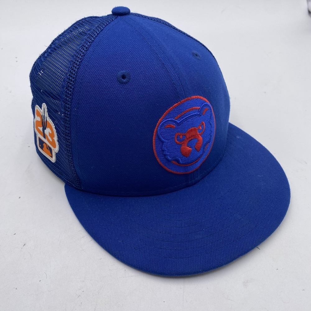Chicago Cubs Hat New Era 59fifty Fitted Size 7 Spring Training Mesh Back Cleaned